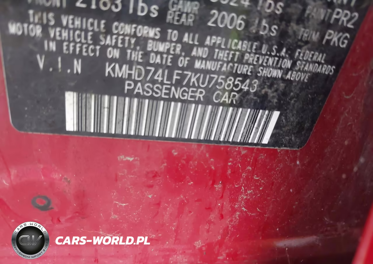 2019 Hyundai Elantra Se VIN:KMHD74LF7KU758543 - 9