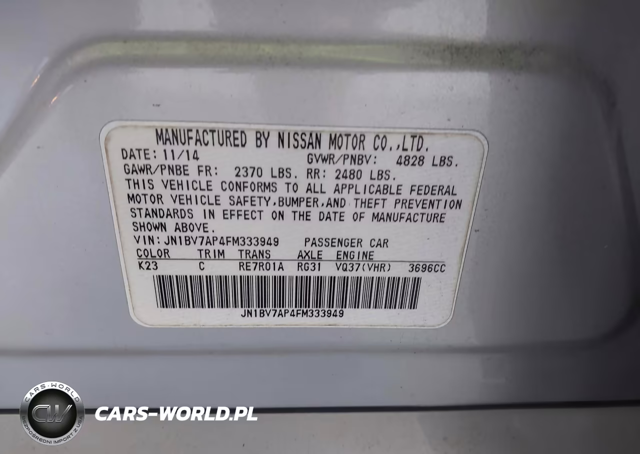 2015 Infiniti Q50 Premium-Sport VIN:JN1BV7AP4FM333949 - 9