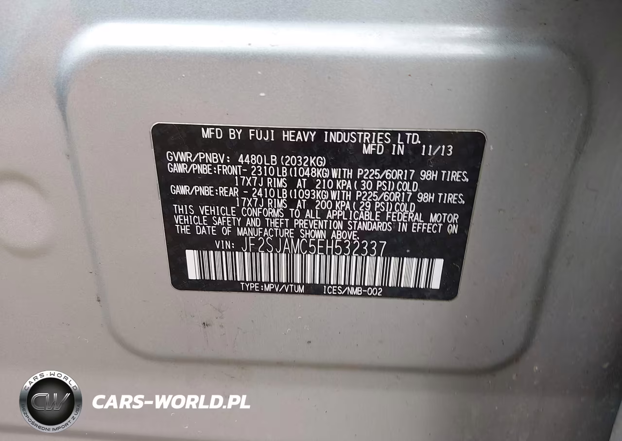 2014 Subaru Forester 2.5I Touring VIN:JF2SJAMC5EH532337 - 9
