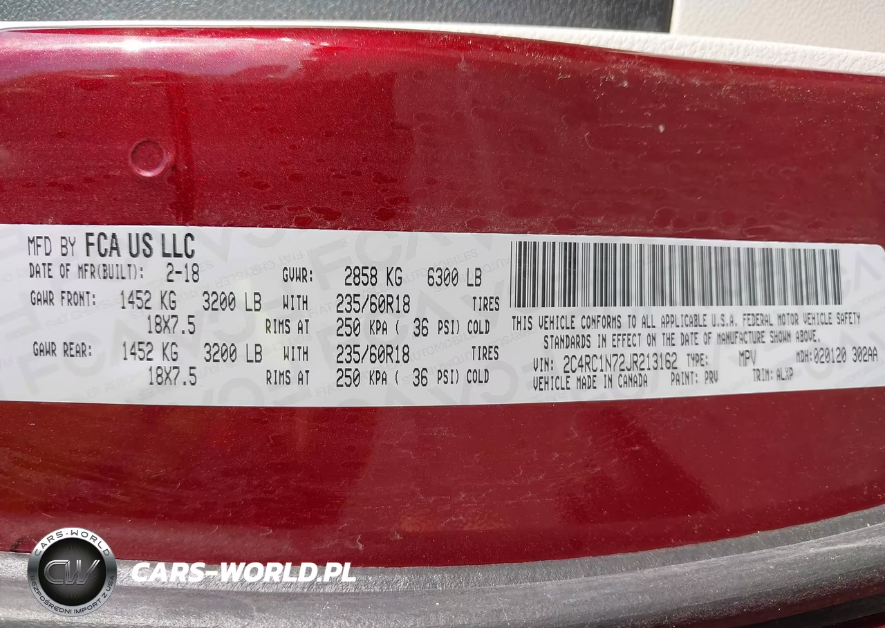2018 Chrysler Pacifica Hybrid Limited VIN:2C4RC1N72JR213162 - 9
