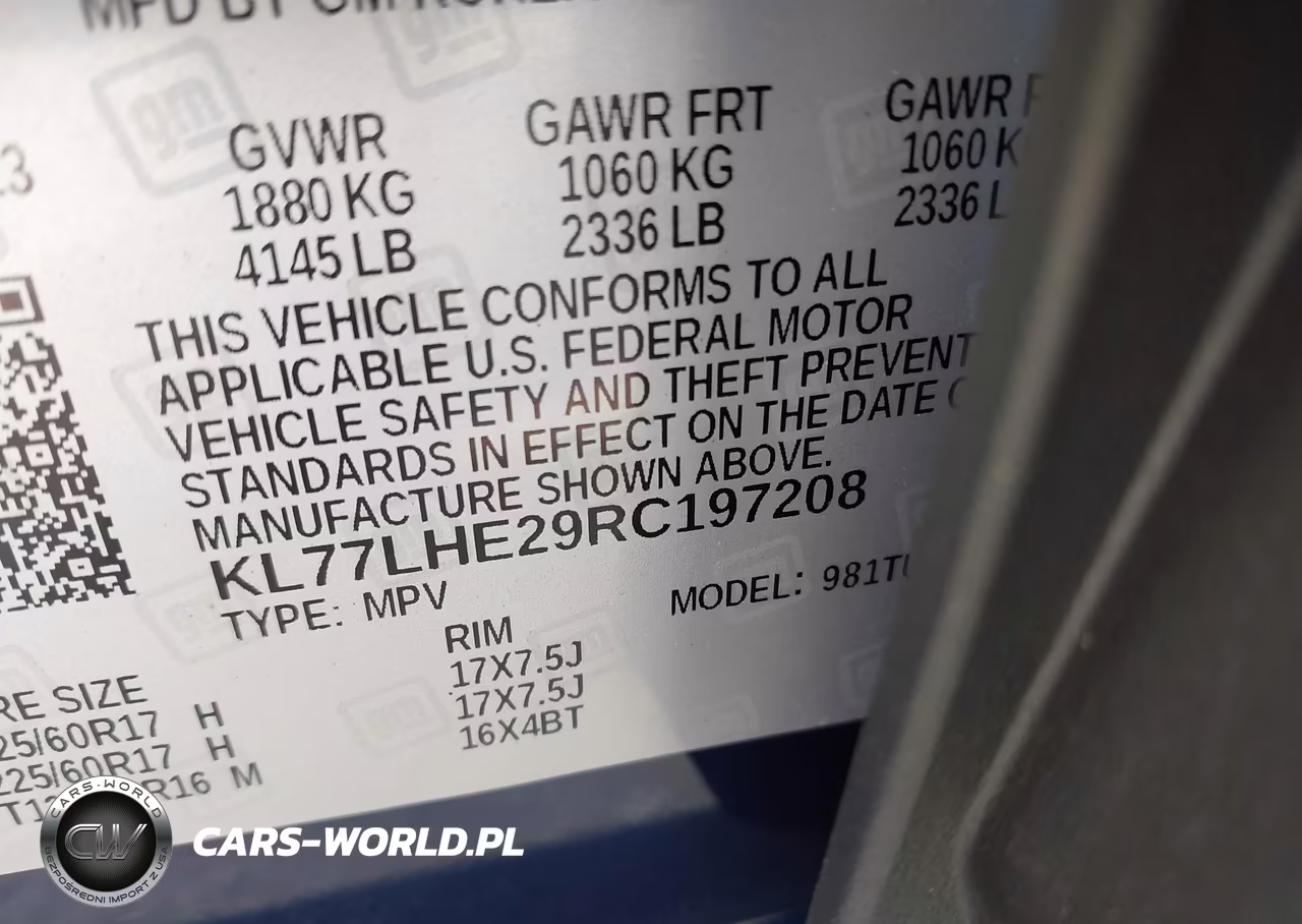 2024 Chevrolet Trax Fwd Lt VIN:KL77LHE29RC197208 - 9