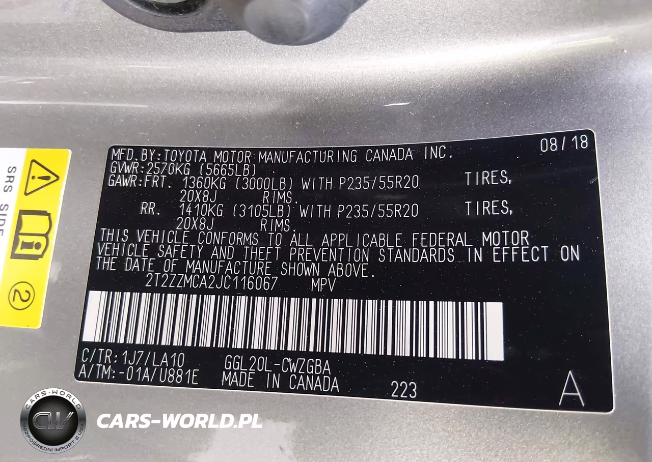 2018 Lexus Rx 350 VIN:2T2ZZMCA2JC116067 - 9