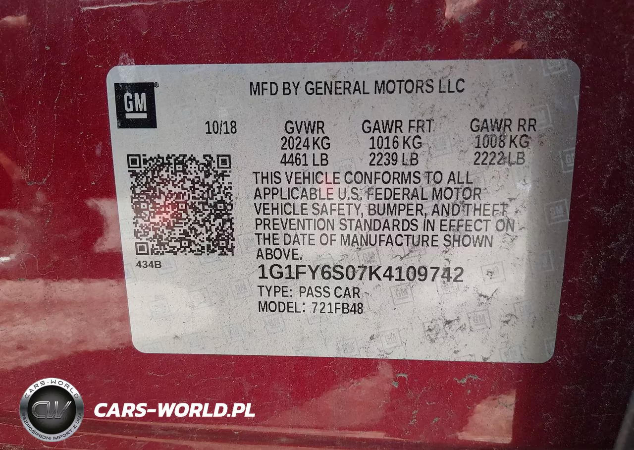 2019 Chevrolet Bolt Ev Lt VIN:1G1FY6S07K4109742 - 9