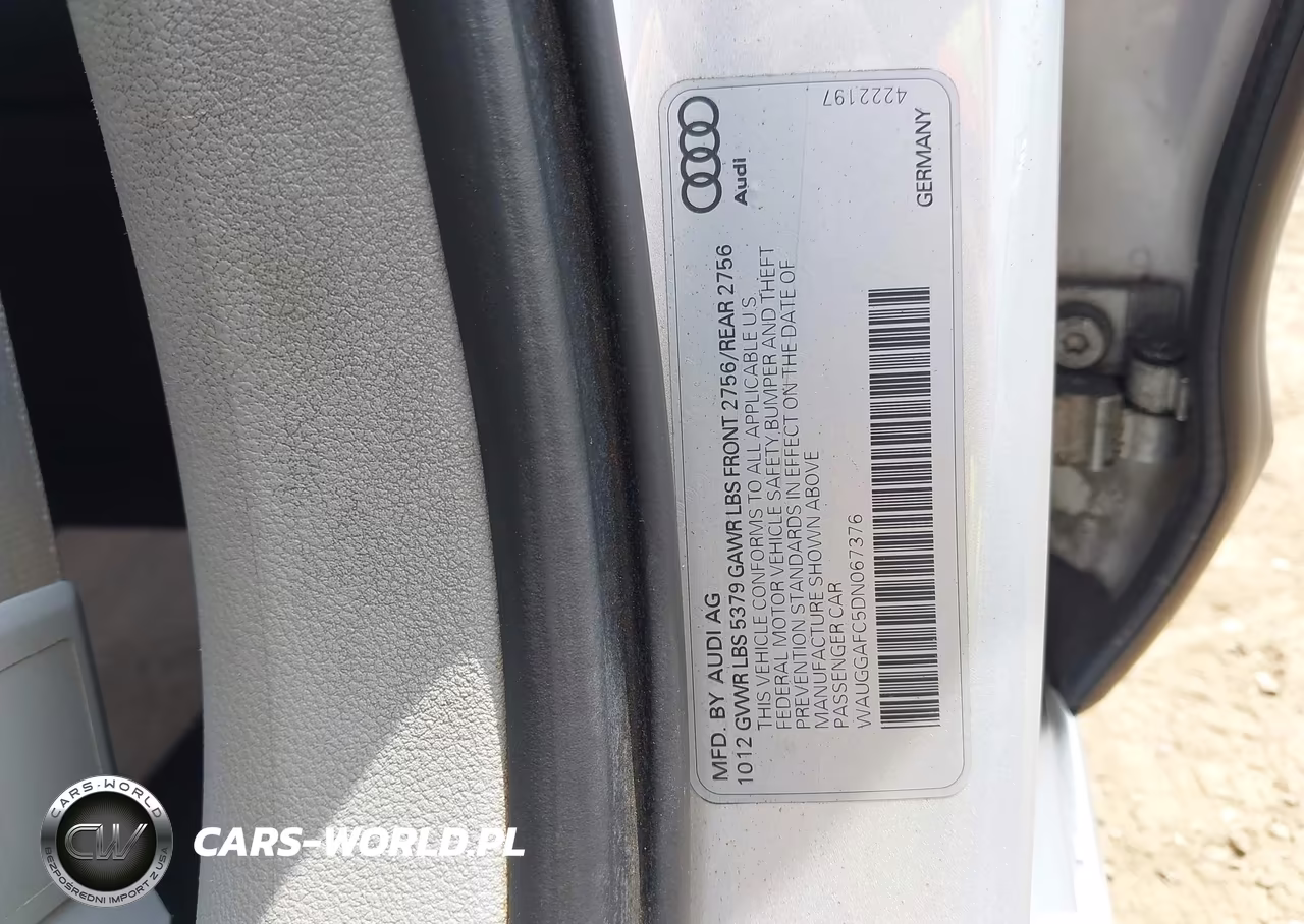 2013 Audi A6 3.0T Premium VIN:WAUGGAFC5DN067376 - 9