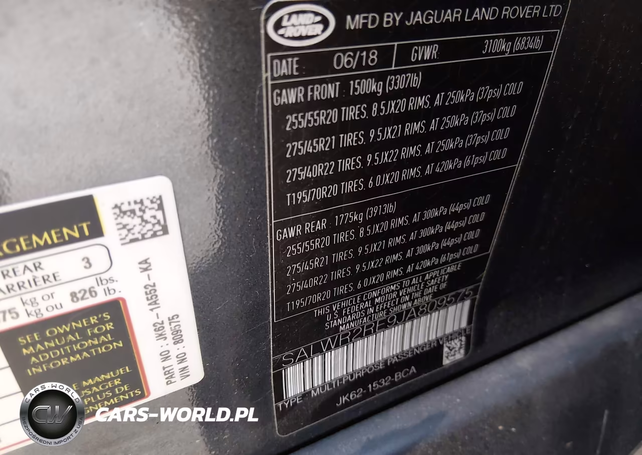 2018 Land Rover Range Rover Sport Supercharged-Supercharged Dynamic VIN:SALWR2RE9JA809575 - 9