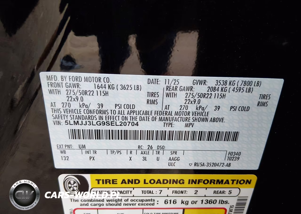 2025 Lincoln Navigator Reserve L VIN:5LMJJ3LG9SEL20704 - 9