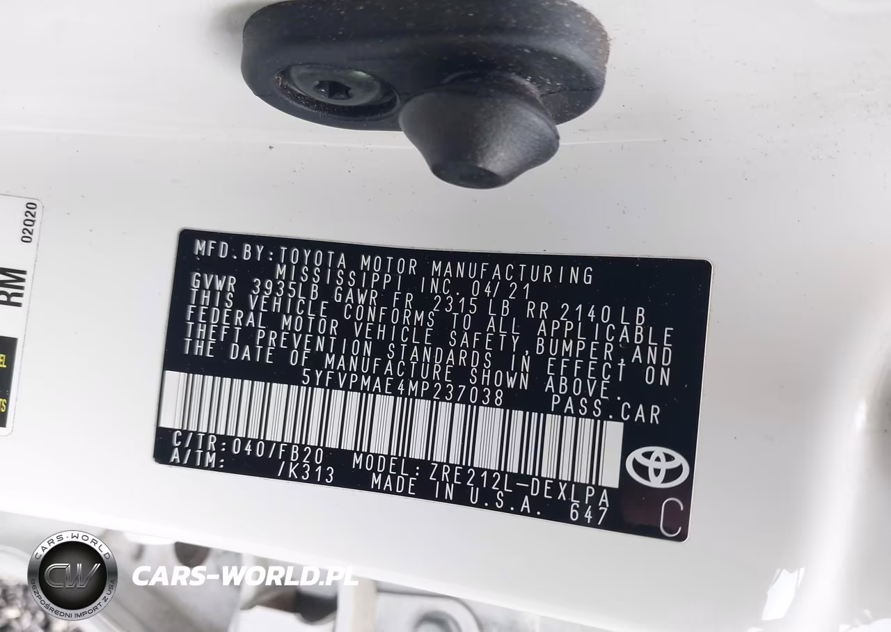 2021 Toyota Corolla Le VIN:5YFVPMAE4MP237038 - 9
