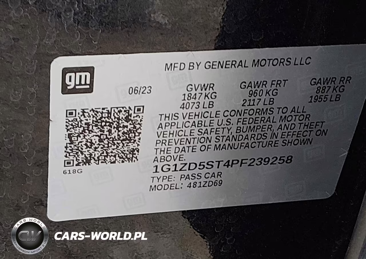 2023 Chevrolet Malibu Fwd 1Lt VIN:1G1ZD5ST4PF239258 - 9