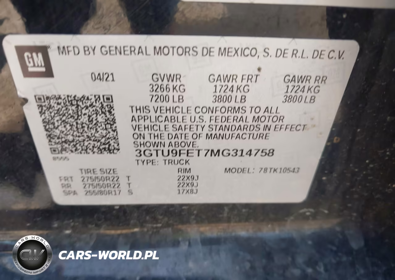 2021 GMC Sierra 1500 4Wd Short Box Denali VIN:3GTU9FET7MG314758 - 9