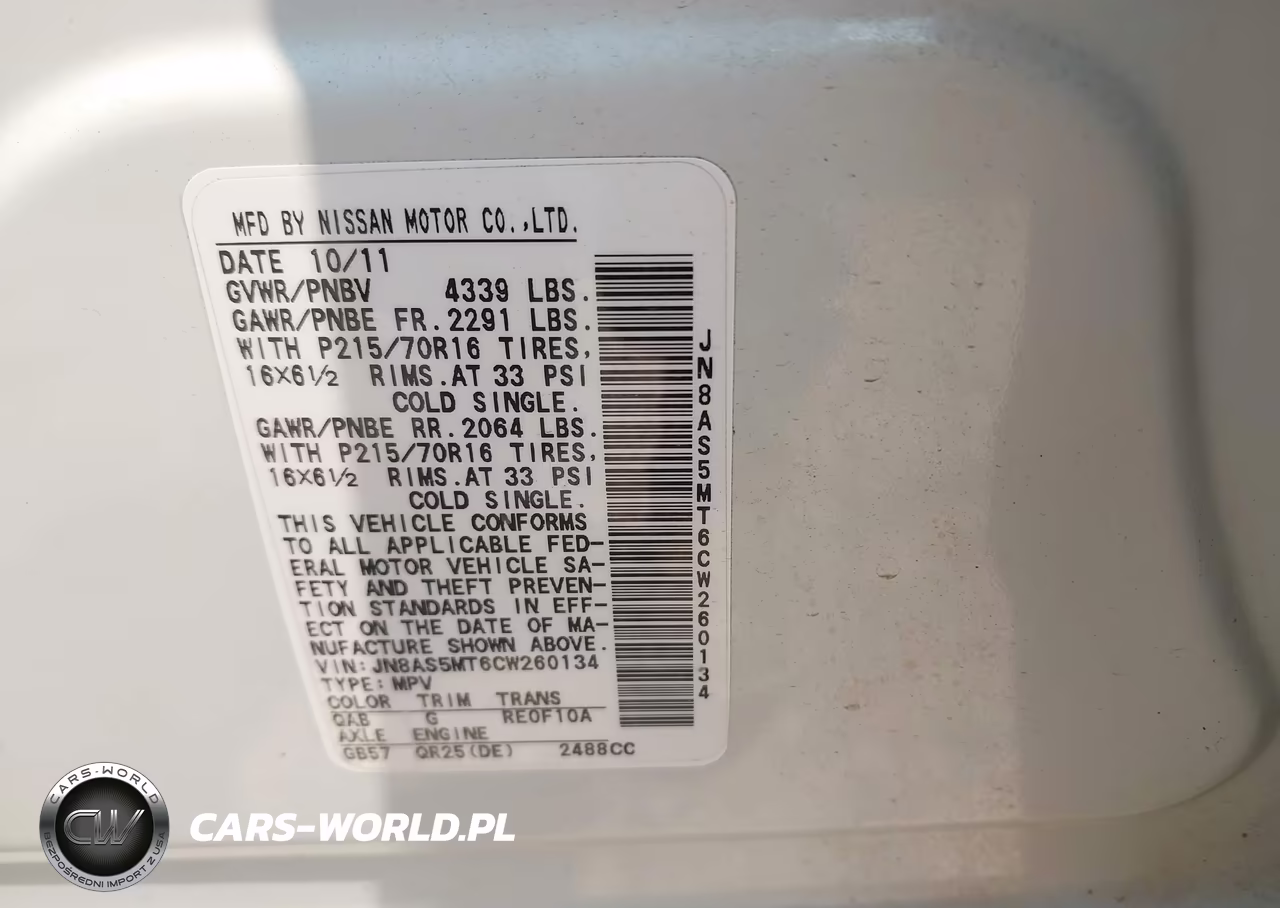 2012 Nissan Rogue S VIN:JN8AS5MT6CW260134 - 9