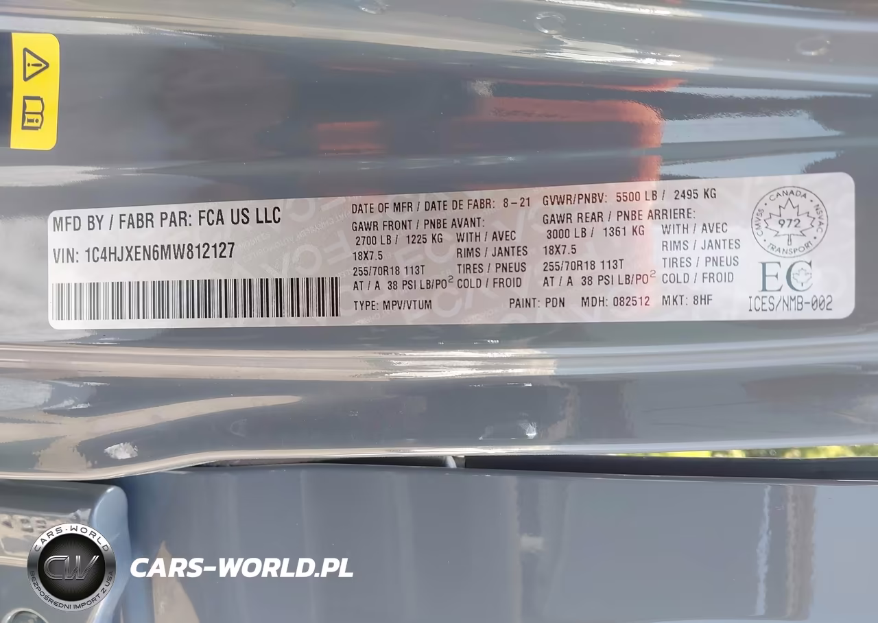 2021 Jeep Wrangler Unlimited Sahara VIN:1C4HJXEN6MW812127 - 9