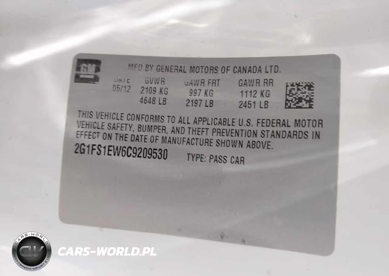2012 Chevrolet Camaro 1Ss VIN:2G1FS1EW6C9209530 - 9
