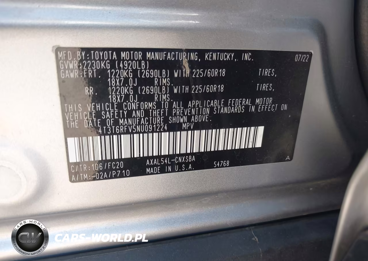 2022 Toyota Rav4 Hybrid Se VIN:4T3T6RFV5NU091224 - 9
