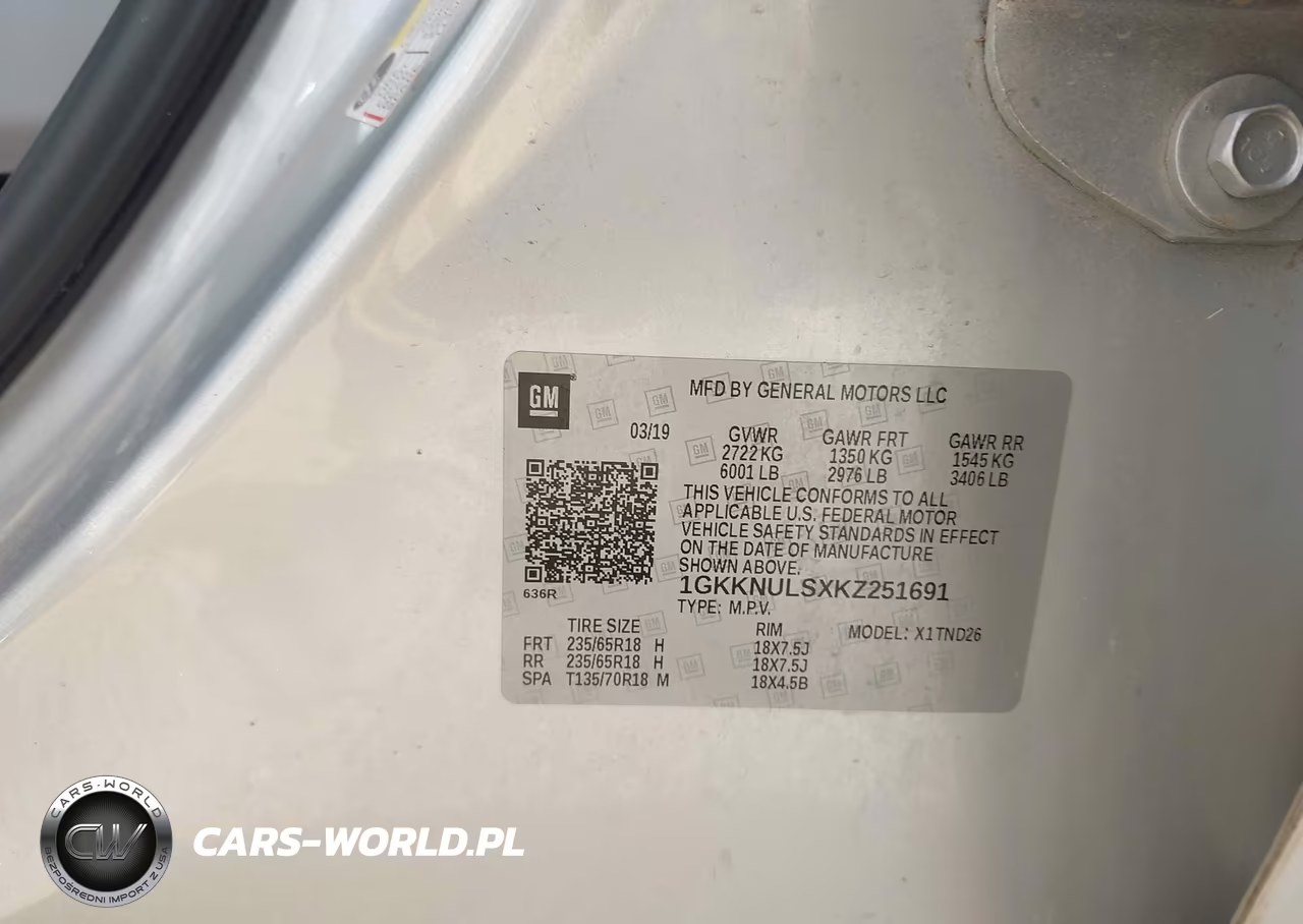 2019 GMC Acadia Slt-1 VIN:1GKKNULSXKZ251691 - 9
