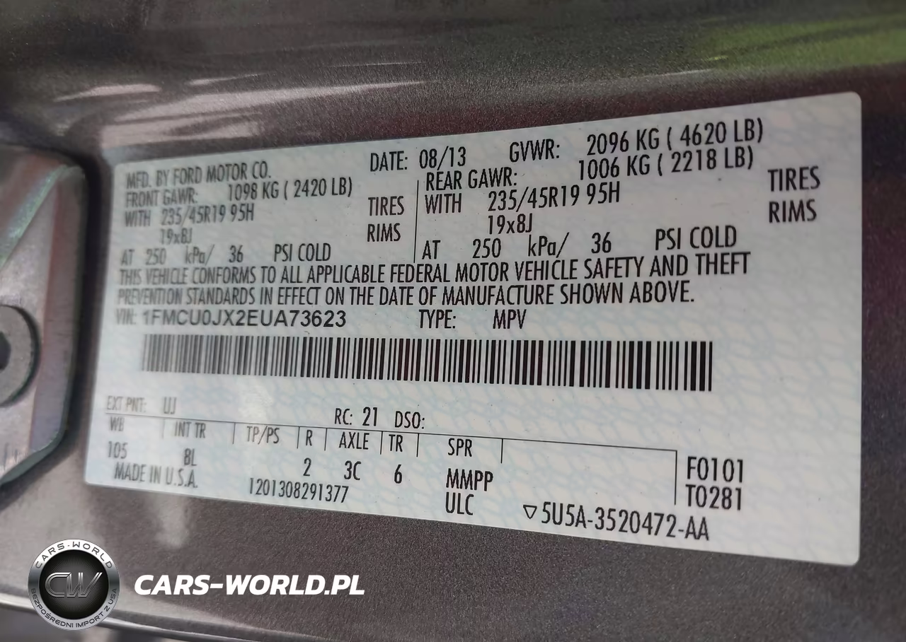 2014 Ford Escape Titanium VIN:1FMCU0JX2EUA73623 - 9