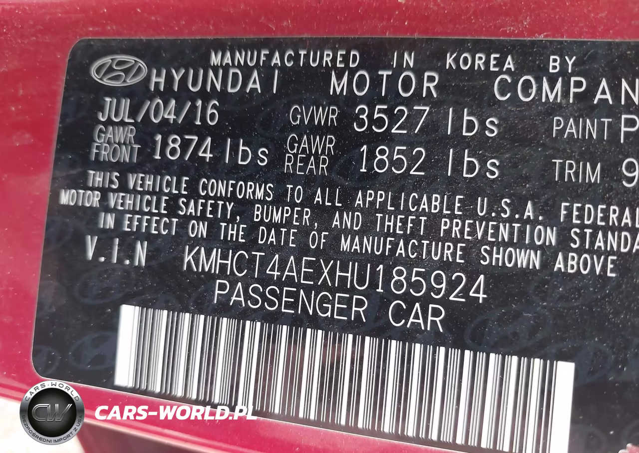 2017 Hyundai Accent Se VIN:KMHCT4AEXHU185924 - 9
