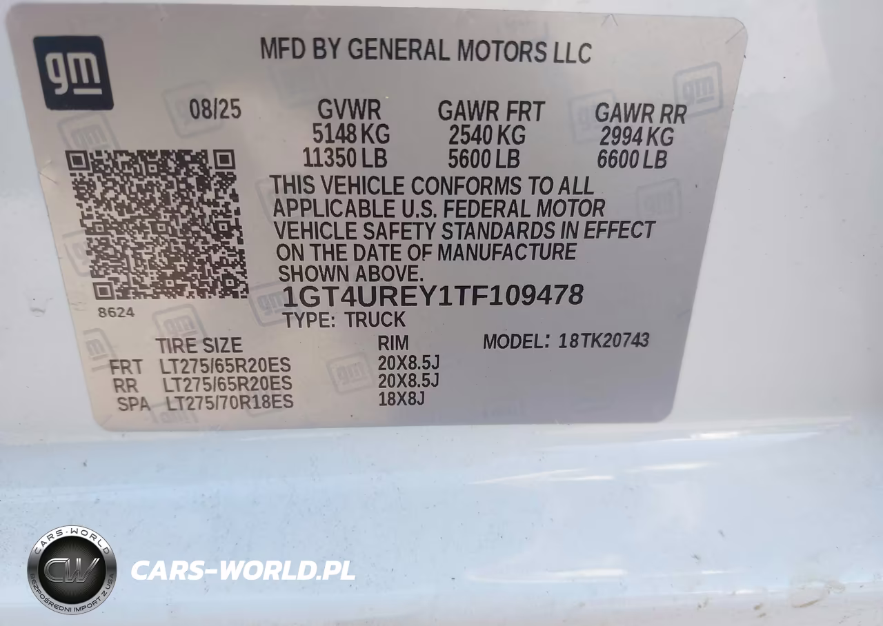 2026 GMC Sierra 2500 Hd , Standard Bed, Denali, 4Wd VIN:1GT4UREY1TF109478 - 8
