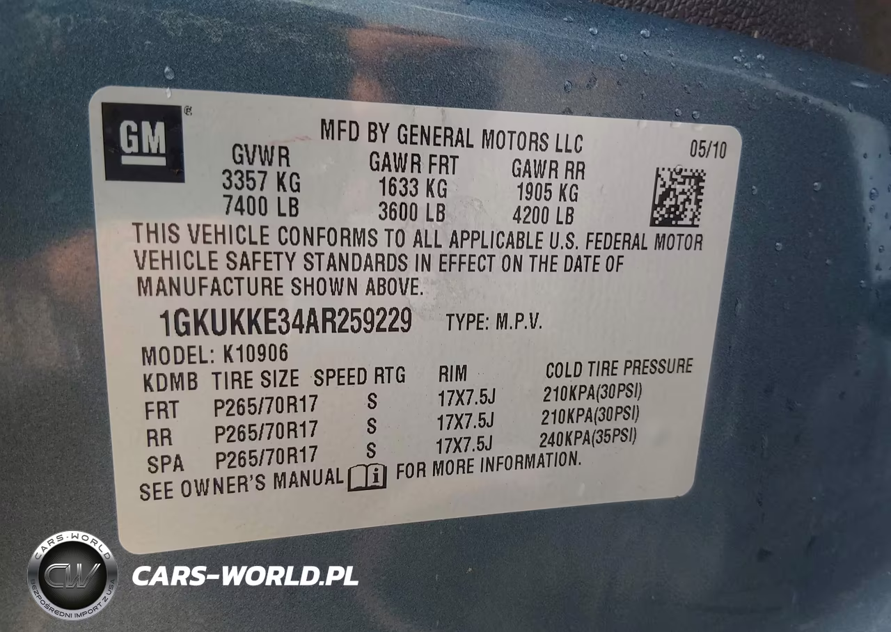 2010 GMC Yukon Xl 1500 Slt VIN:1GKUKKE34AR259229 - 9