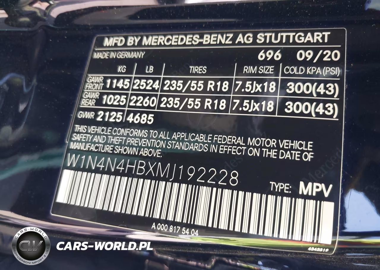 2021 Mercedes-Benz Gla 250 4Matic VIN:W1N4N4HBXMJ192228 - 9