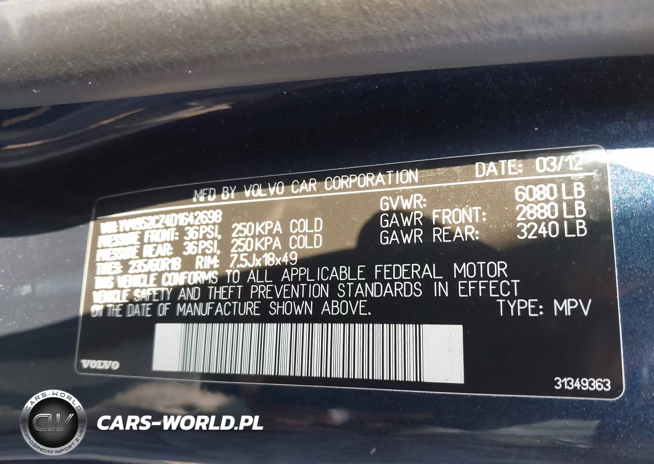2013 Volvo Xc90 3.2 Platinum VIN:YV4952CZ4D1642698 - 9