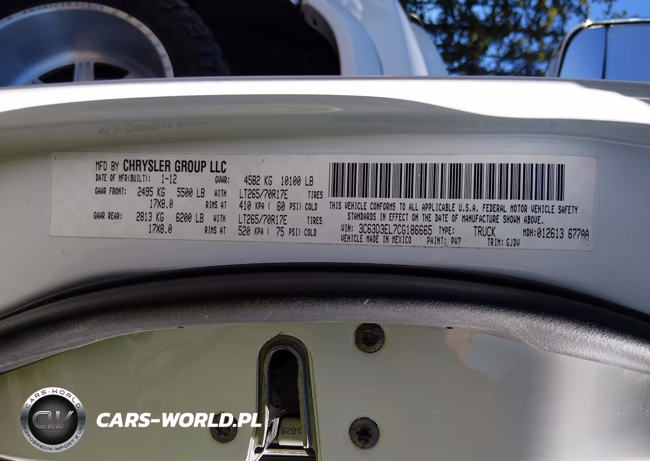 2012 Ram 3500 Laramie VIN:3C63D3EL7CG186665 - 8
