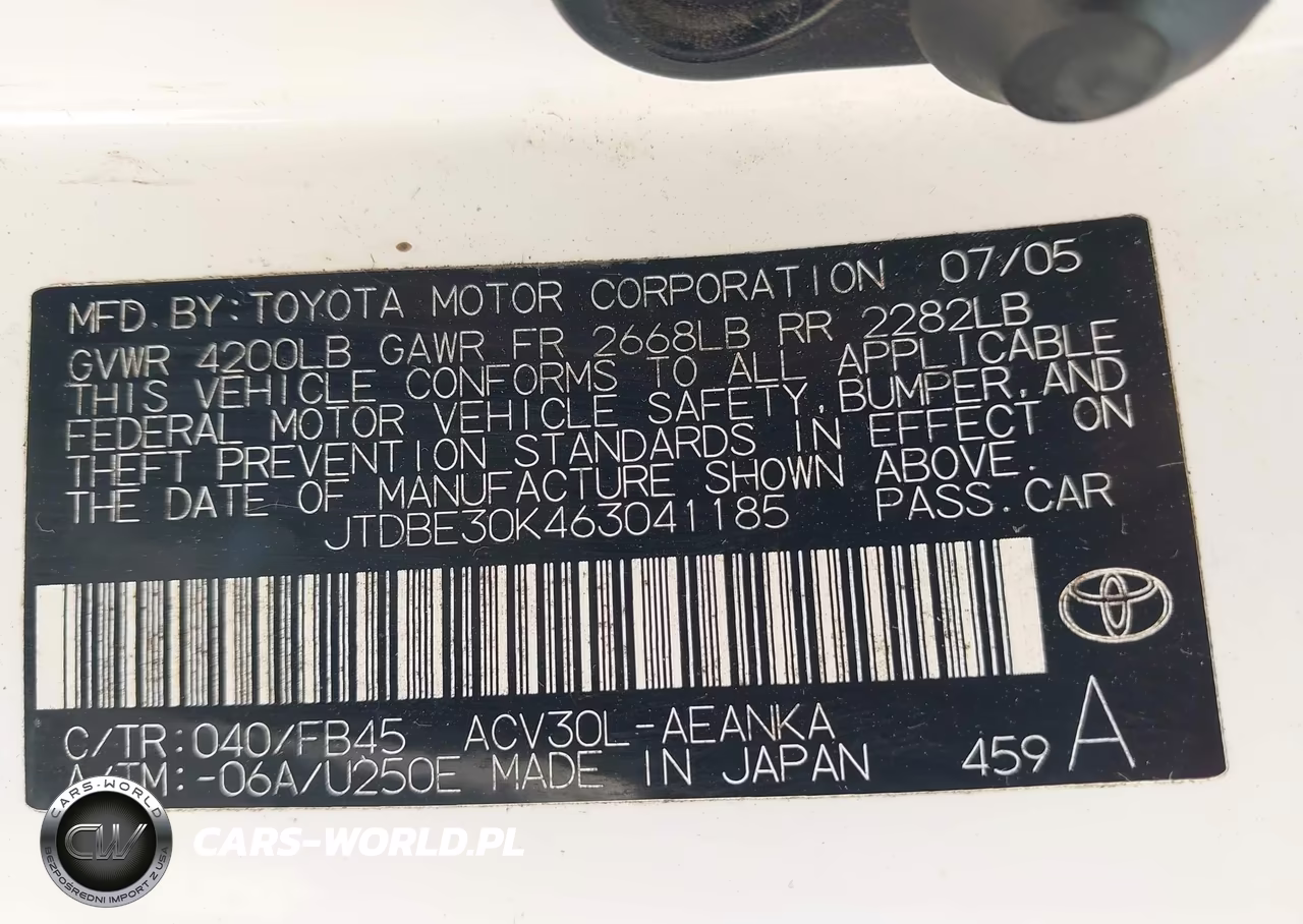 2006 Toyota Camry Le VIN:JTDBE30K463041185 - 9