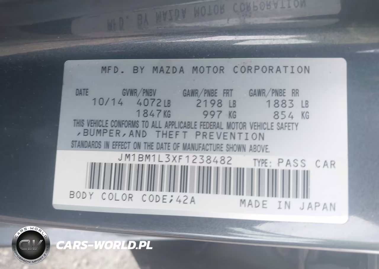 2015 Mazda Mazda3 S Touring VIN:JM1BM1L3XF1238482 - 9