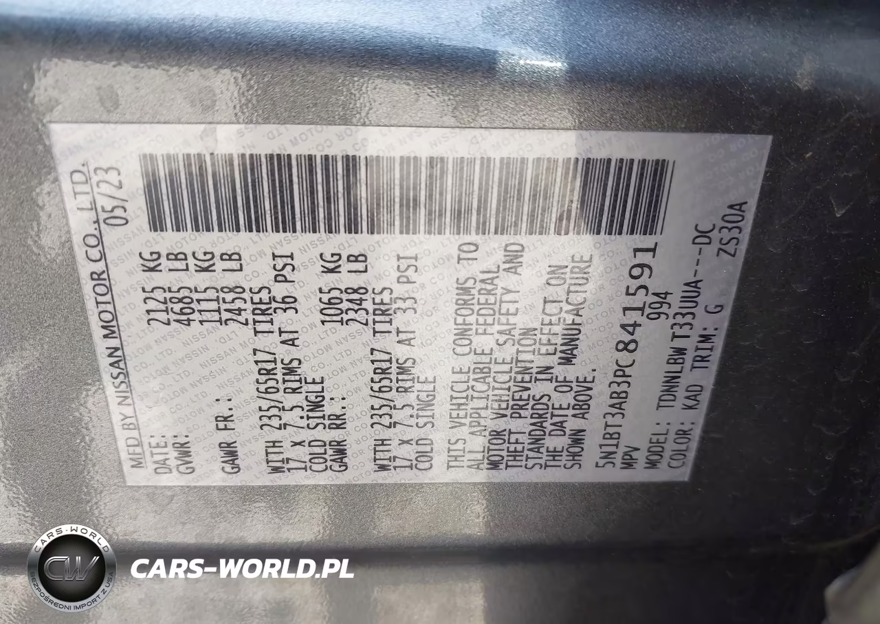 2023 Nissan Rogue S Intelligent Awd VIN:5N1BT3AB3PC841591 - 9