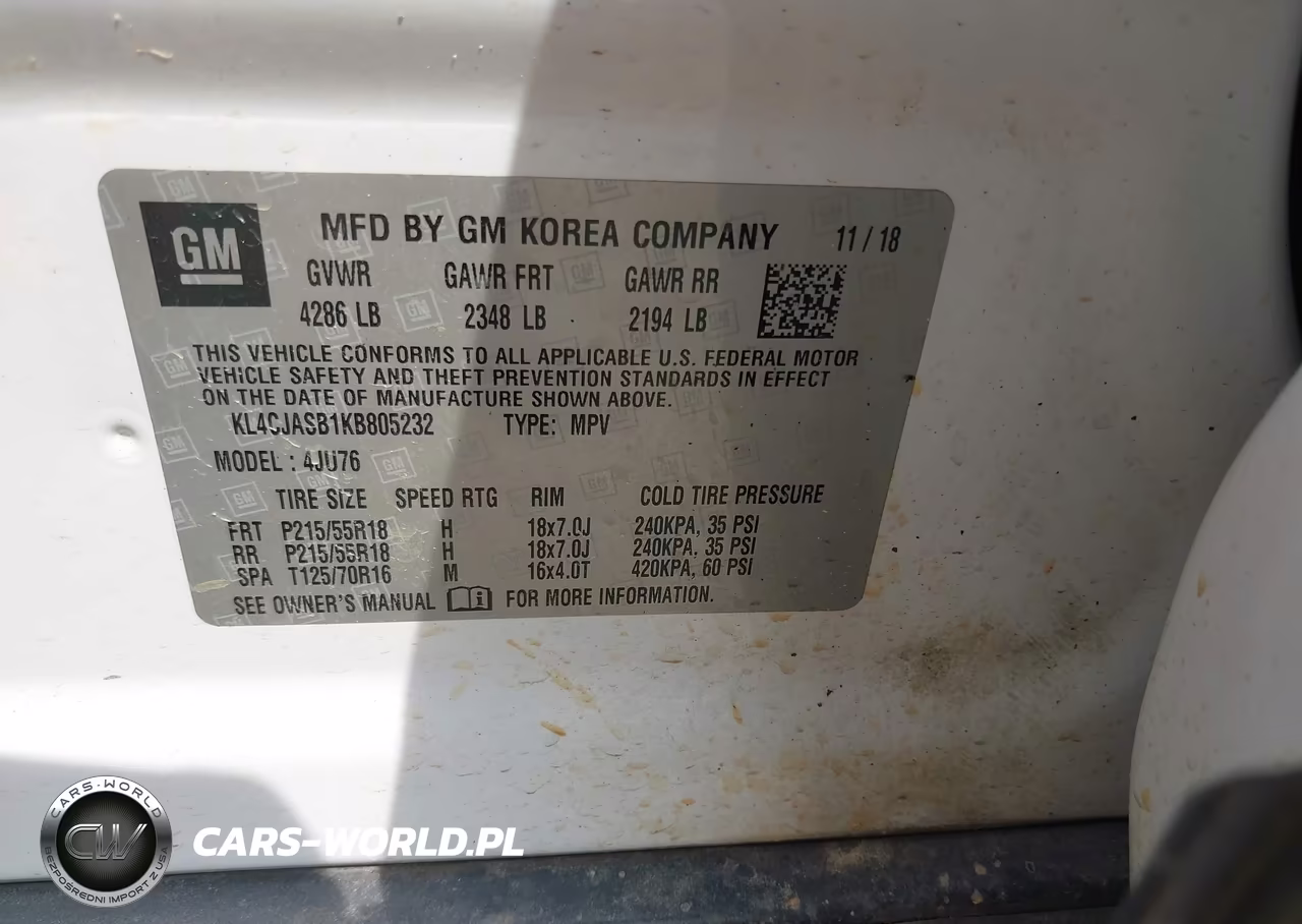 2019 Buick Encore Fwd Preferred VIN:KL4CJASB1KB805232 - 9