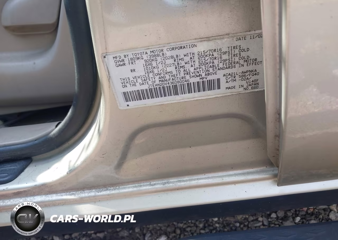 2003 Toyota Rav4 VIN:JTEHH20V436080046 - 9