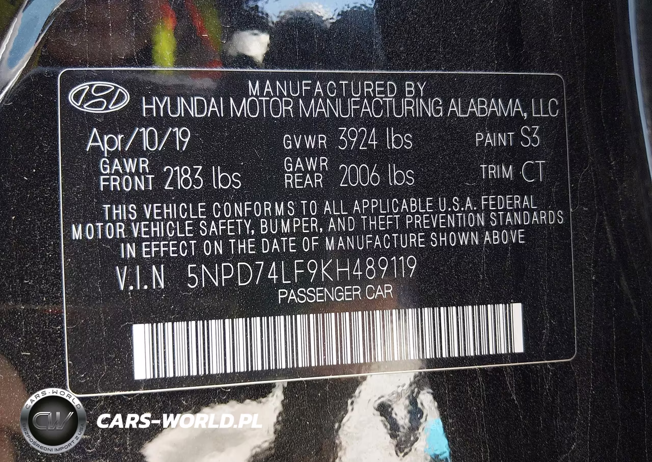2019 Hyundai Elantra Se VIN:5NPD74LF9KH489119 - 9