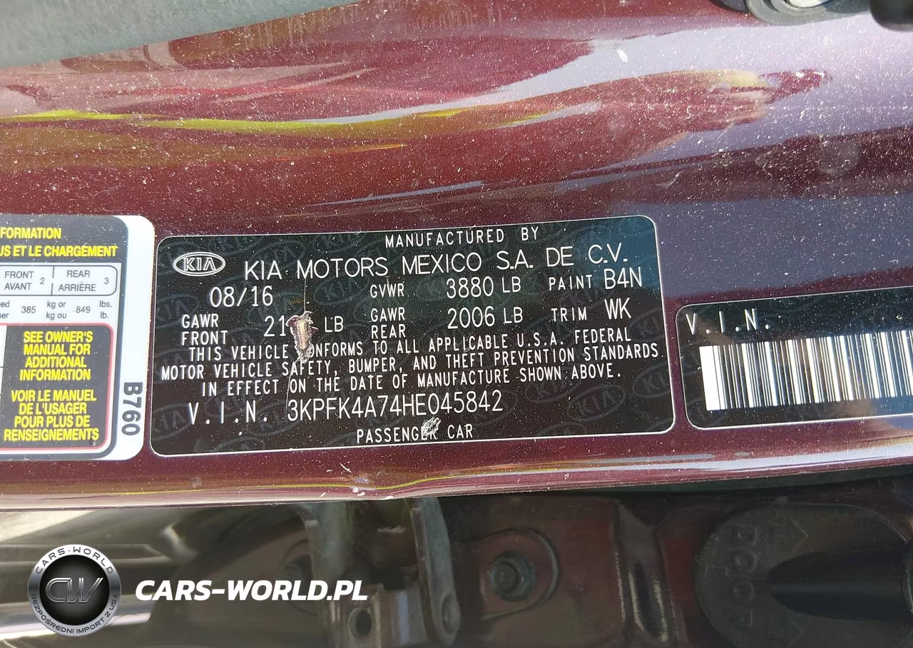 2017 Kia Forte Lx VIN:3KPFK4A74HE045842 - 9
