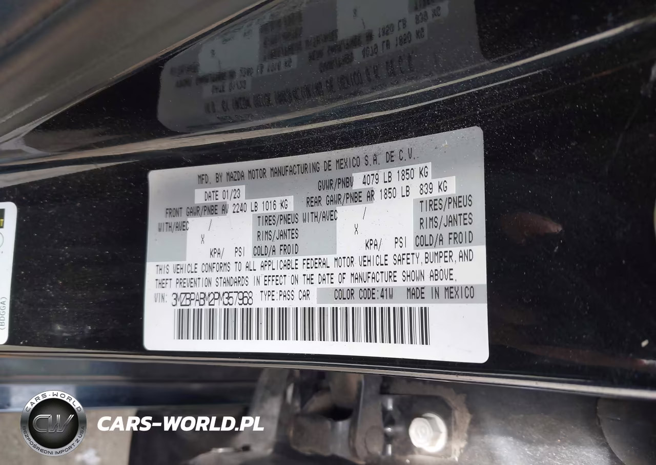 2023 Mazda Mazda3 2.5 S Select VIN:3MZBPABM2PM357968 - 9