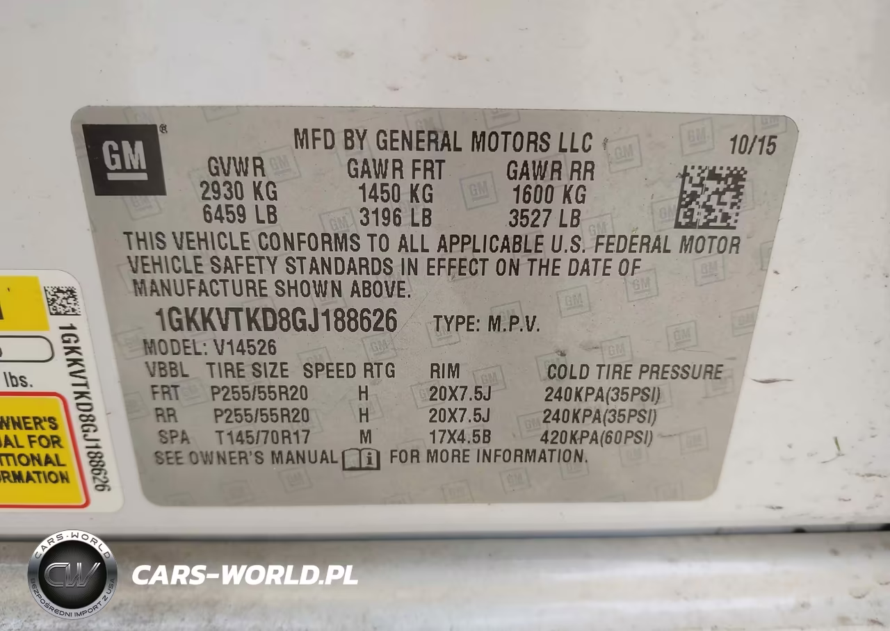 2016 GMC Acadia Denali VIN:1GKKVTKD8GJ188626 - 9