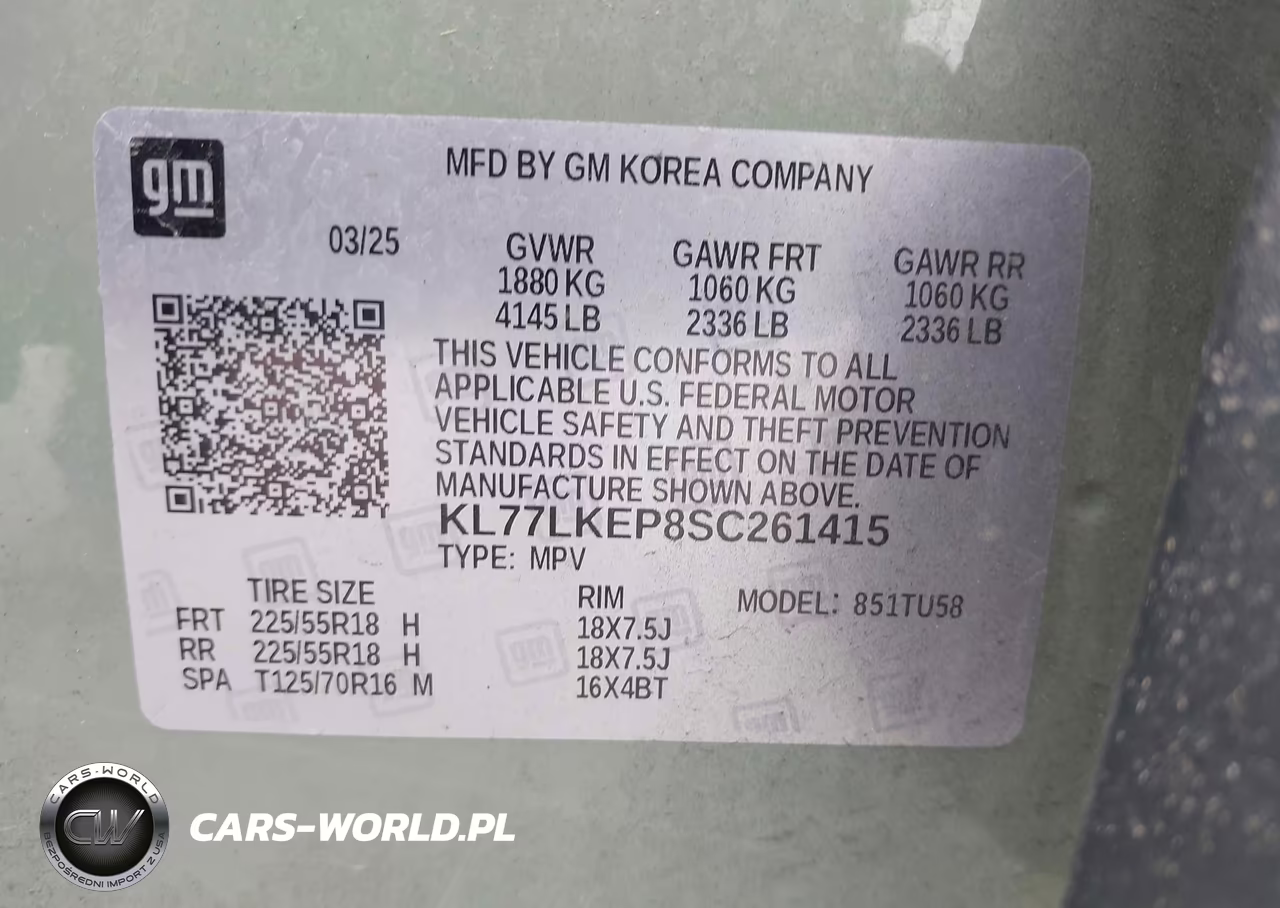 2025 Chevrolet Trax Fwd Activ VIN:KL77LKEP8SC261415 - 9
