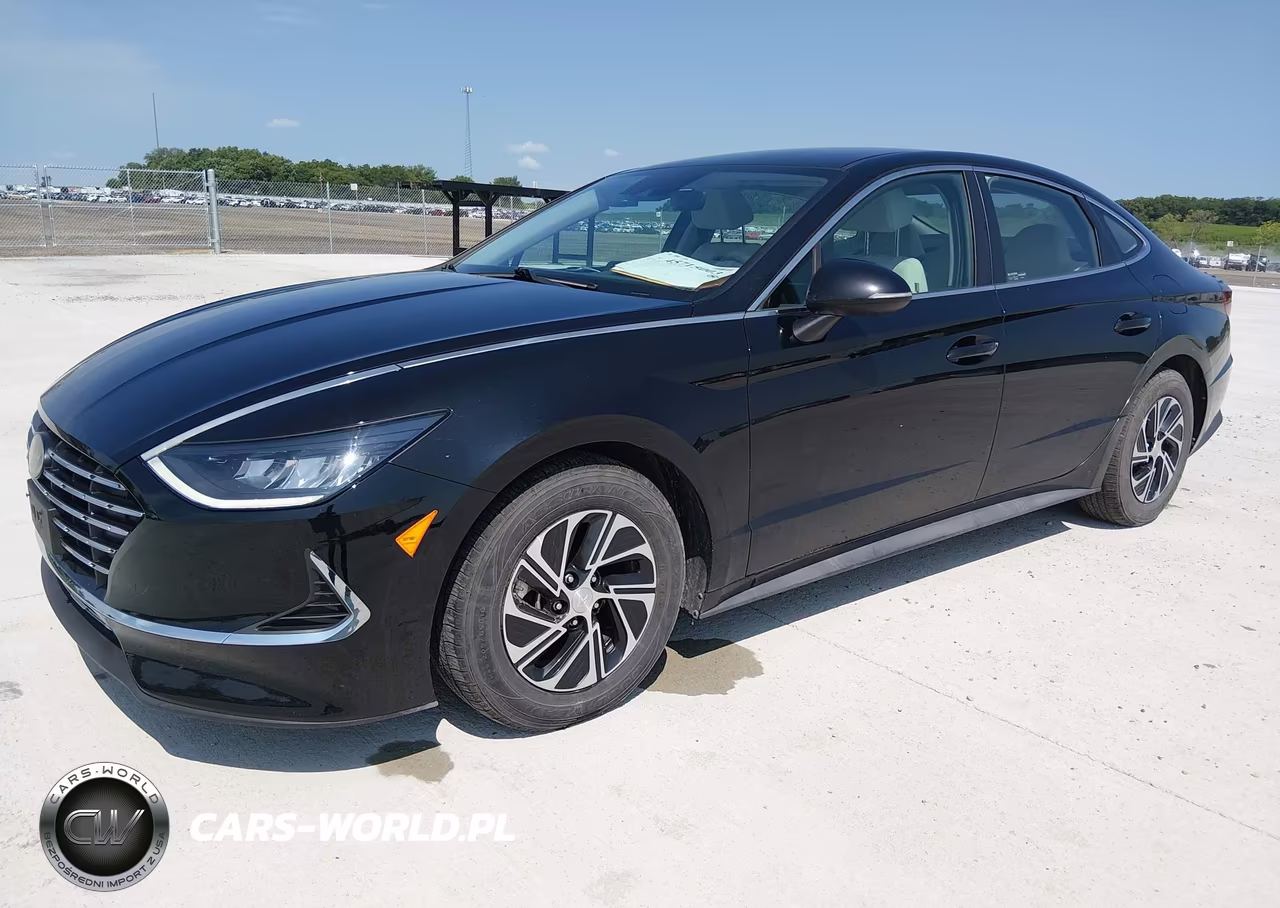 2021 Hyundai Sonata Blue VIN:KMHL24JJ9MA030115 - 2