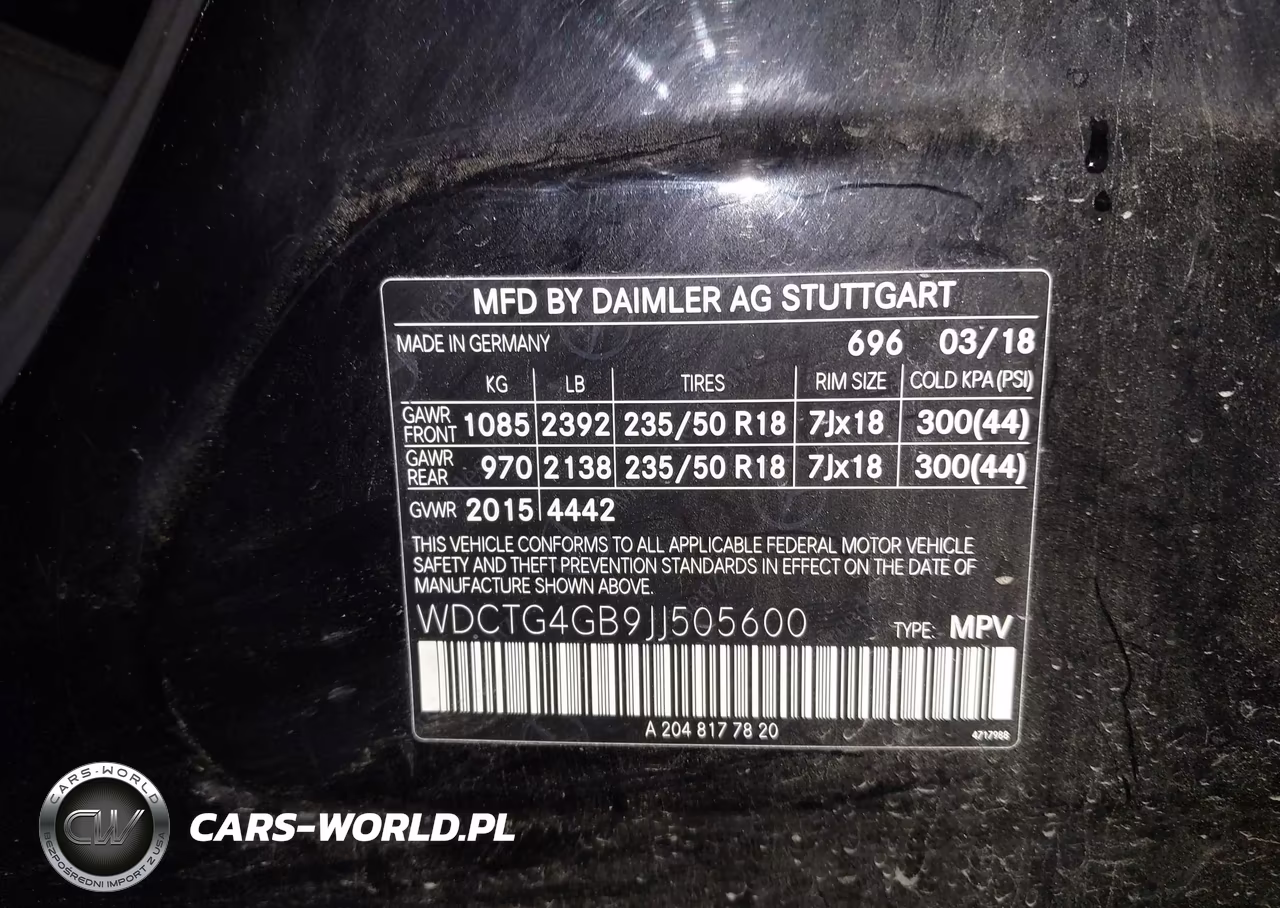 2018 Mercedes-Benz Gla 250 4Matic VIN:WDCTG4GB9JJ505600 - 9