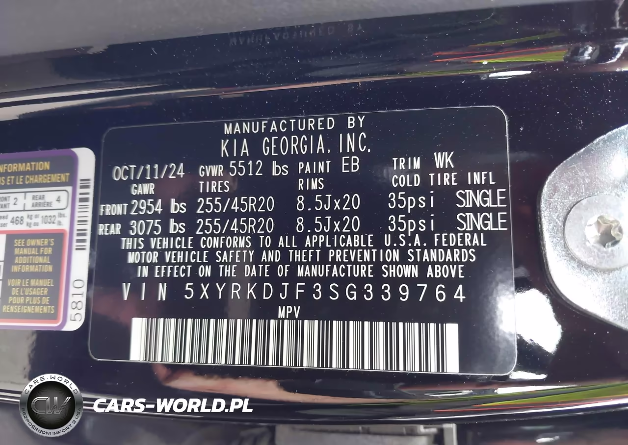 2025 Kia Sorento X-Line Sx Prestige VIN:5XYRKDJF3SG339764 - 9