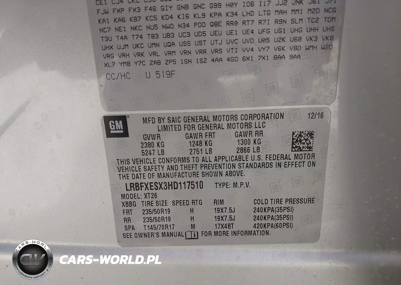 2017 Buick Envision Premium I VIN:LRBFXESX3HD117510 - 9