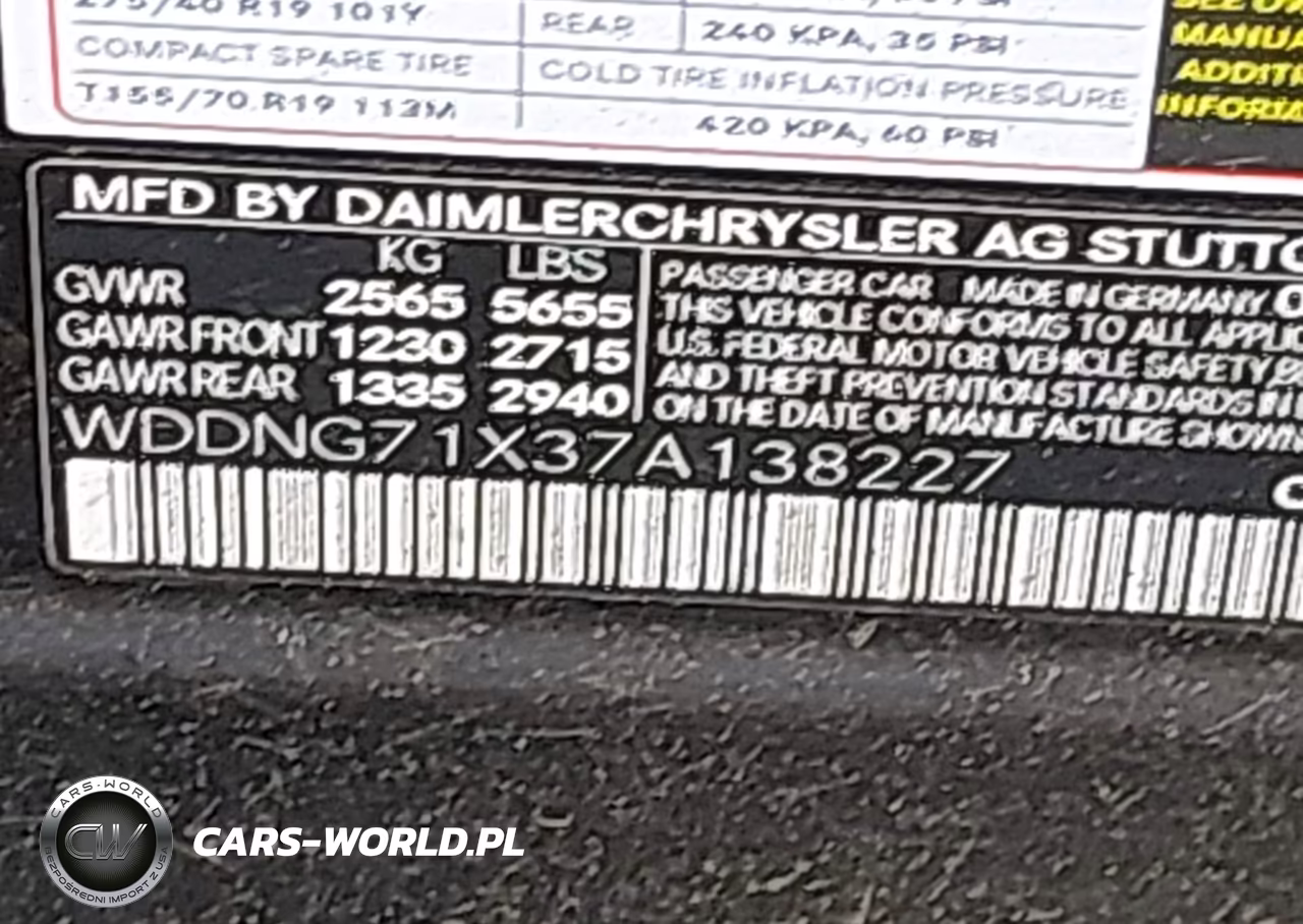 2007 Mercedes-Benz S 550 VIN:WDDNG71X37A138227 - 9