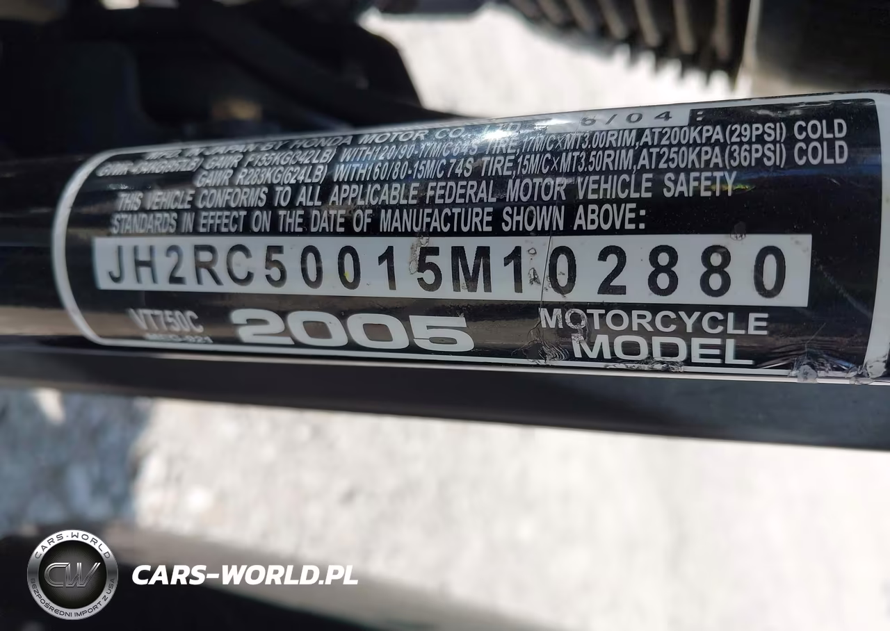 2005 Honda Vt750 C VIN:JH2RC50015M102880 - 10