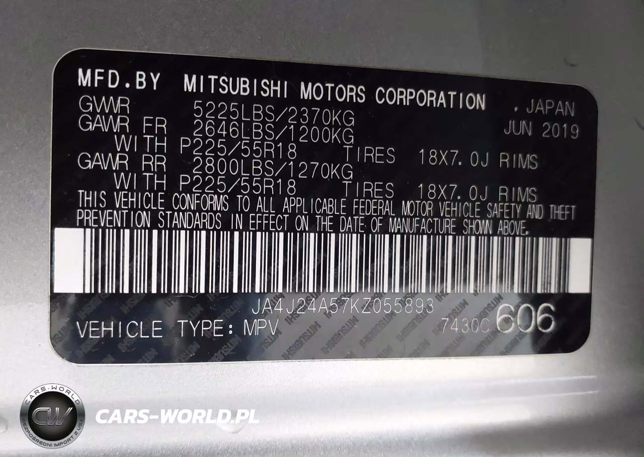 2019 Mitsubishi Outlander Phev Gt-Sel VIN:JA4J24A57KZ055893 - 9