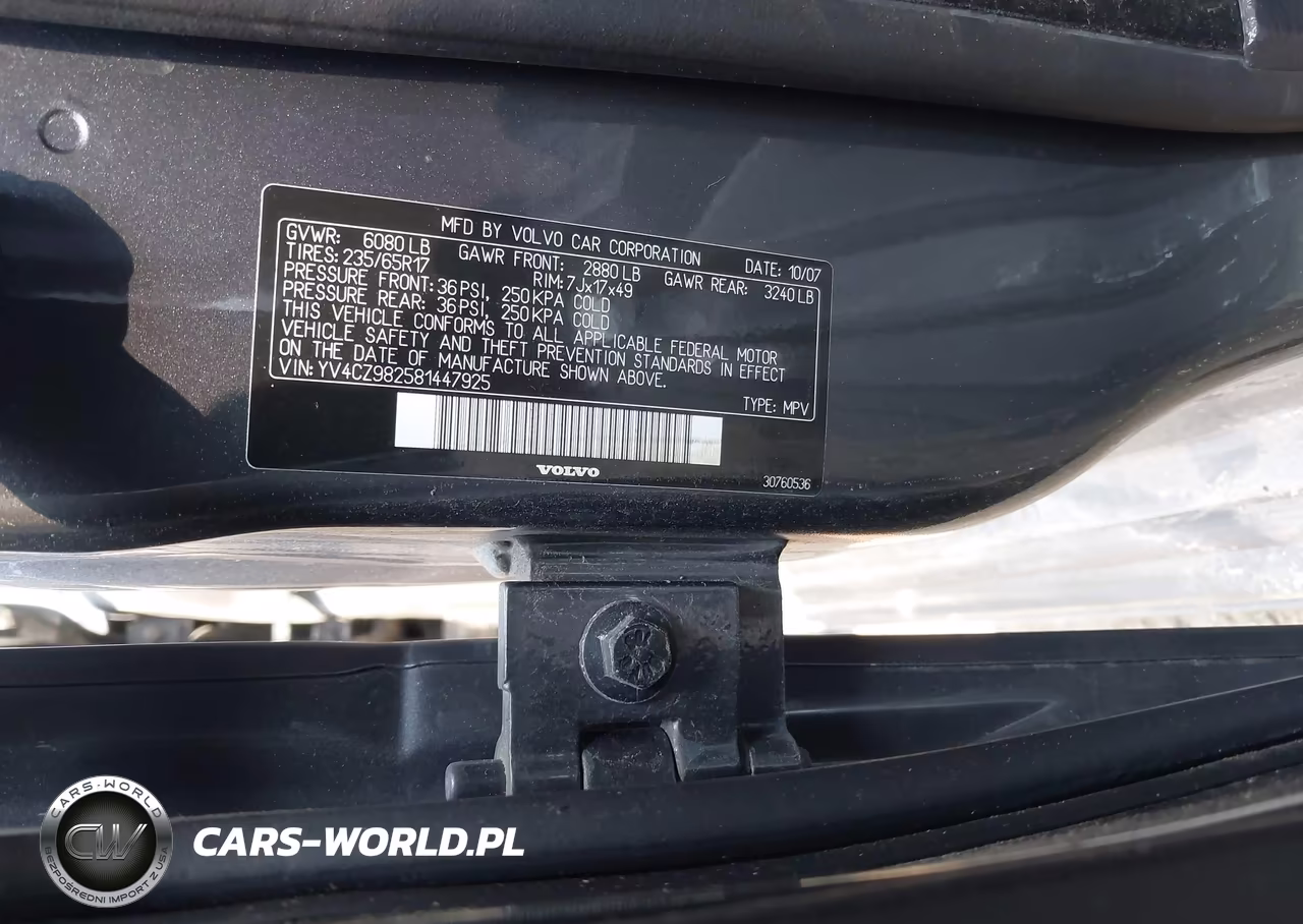 2008 Volvo Xc90 3.2 VIN:YV4CZ982581447925 - 9