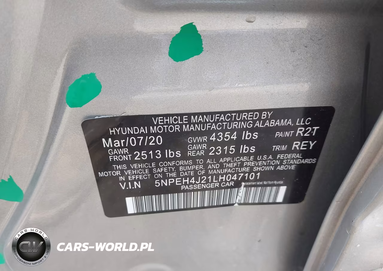 2020 Hyundai Sonata Limited VIN:5NPEH4J21LH047101 - 9