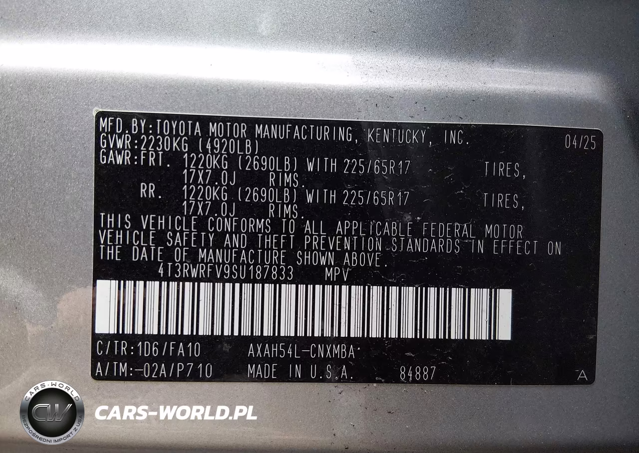 2025 Toyota Rav4 Hybrid Xle VIN:4T3RWRFV9SU187833 - 9