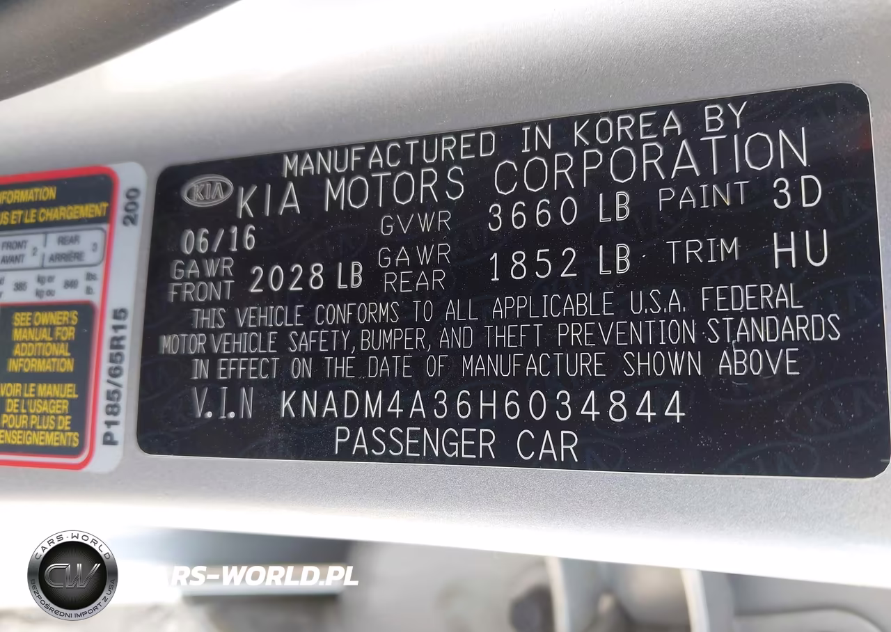 2017 Kia Rio Lx VIN:KNADM4A36H6034844 - 9