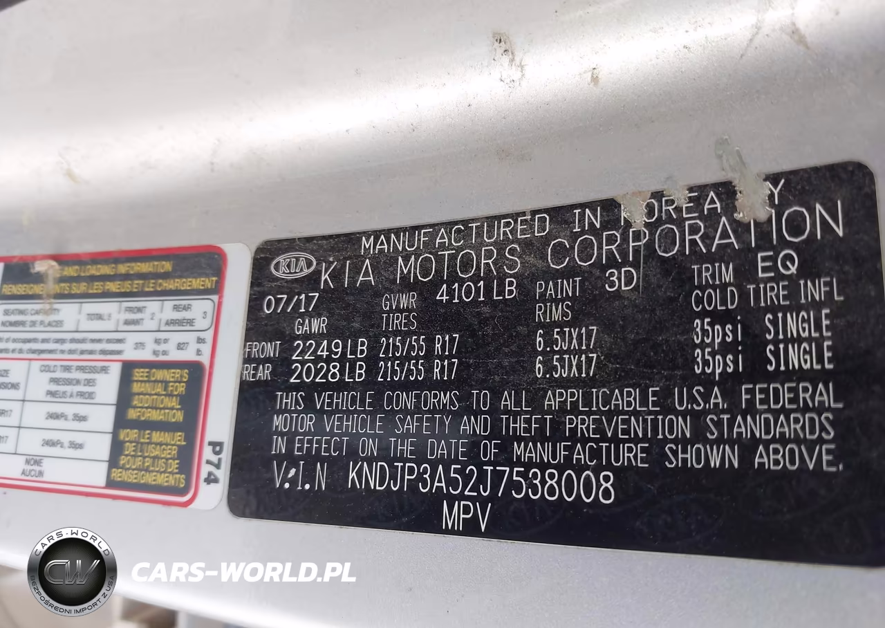 2018 Kia Soul + VIN:KNDJP3A52J7538008 - 9