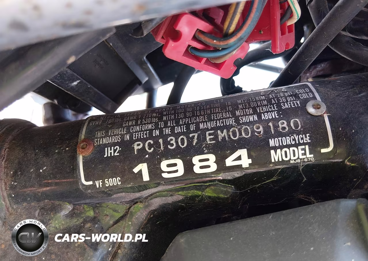 1984 Honda Vf500 C VIN:JH2PC1307EM009180 - 10