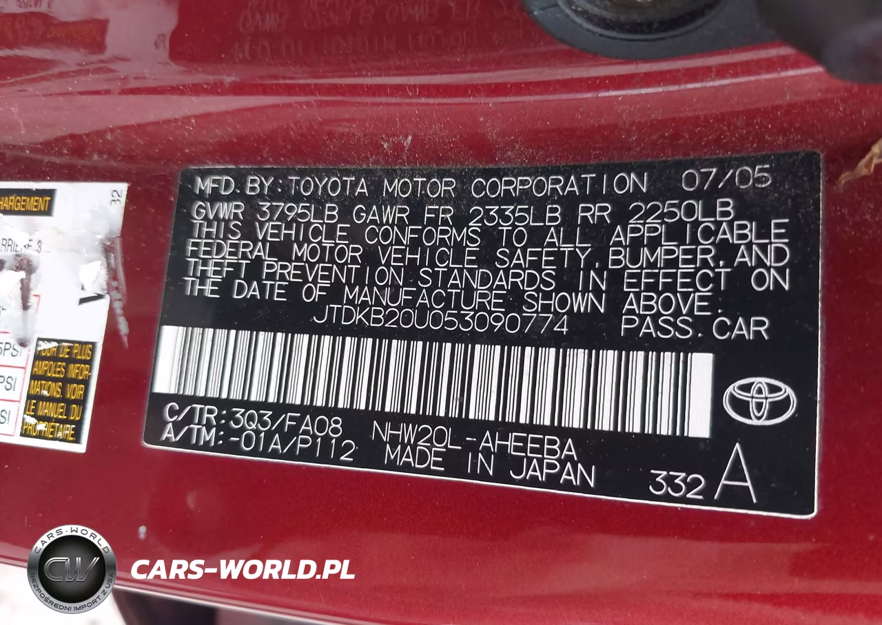2005 Toyota Prius VIN:JTDKB20U053090774 - 9