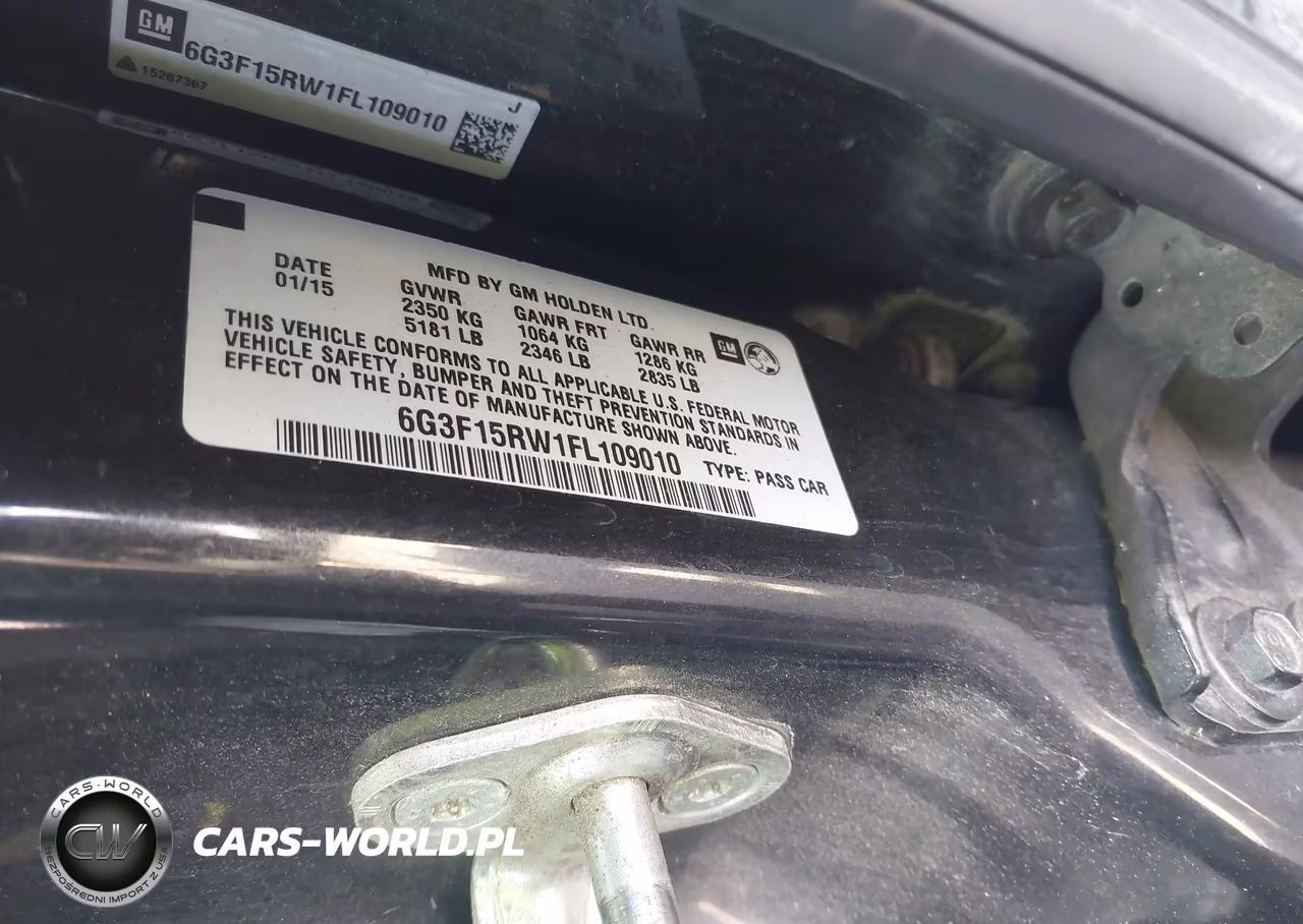 2015 Chevrolet Ss VIN:6G3F15RW1FL109010 - 9